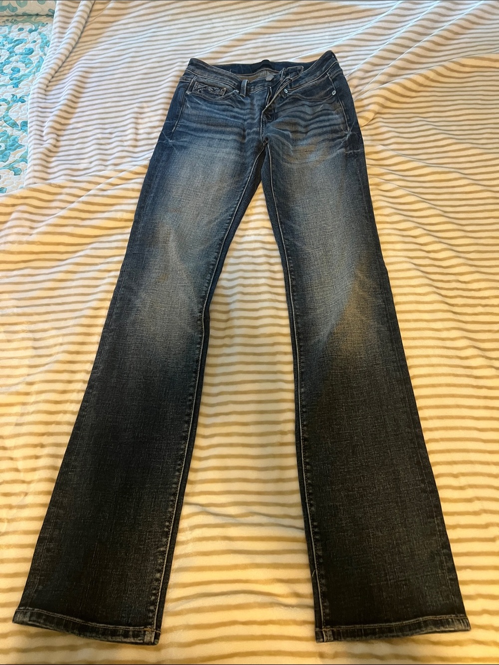 Buckle Black Women's fit. #53 straight cut Dark Blue Jeans 25x32